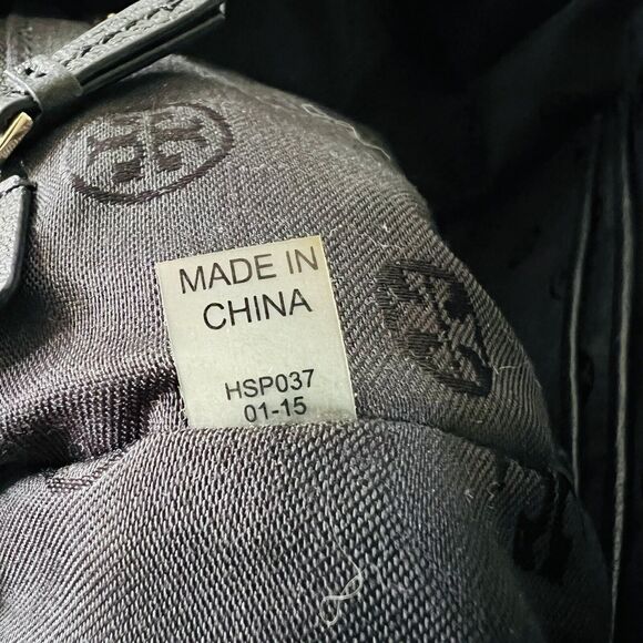 TORY BURCH Brody Black Leather Small Satchel Duffel Crossbody Bag - Picture 11 of 11